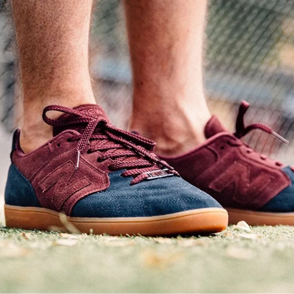 New Balance EPIC TR BLUEBERRY Suede Sneakers Mens Size 11.5 Maroon & Navy - Picture 14 of 16